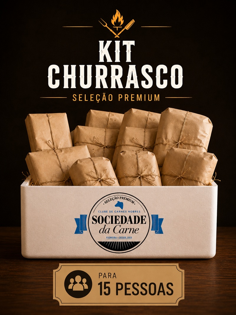 KIT CHURRASCO 15 PESSOAS - 6KG